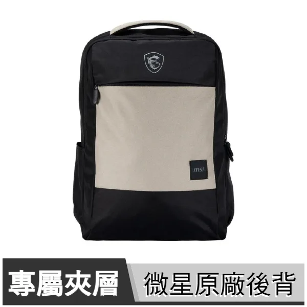 MSI 微星 ESSENTIAL BACKPACK 筆電後背包【後背包/15.6吋/筆電包/Buy3c】