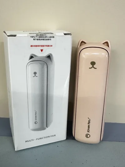 USB 多功能三合一迷你小貓折疊風扇