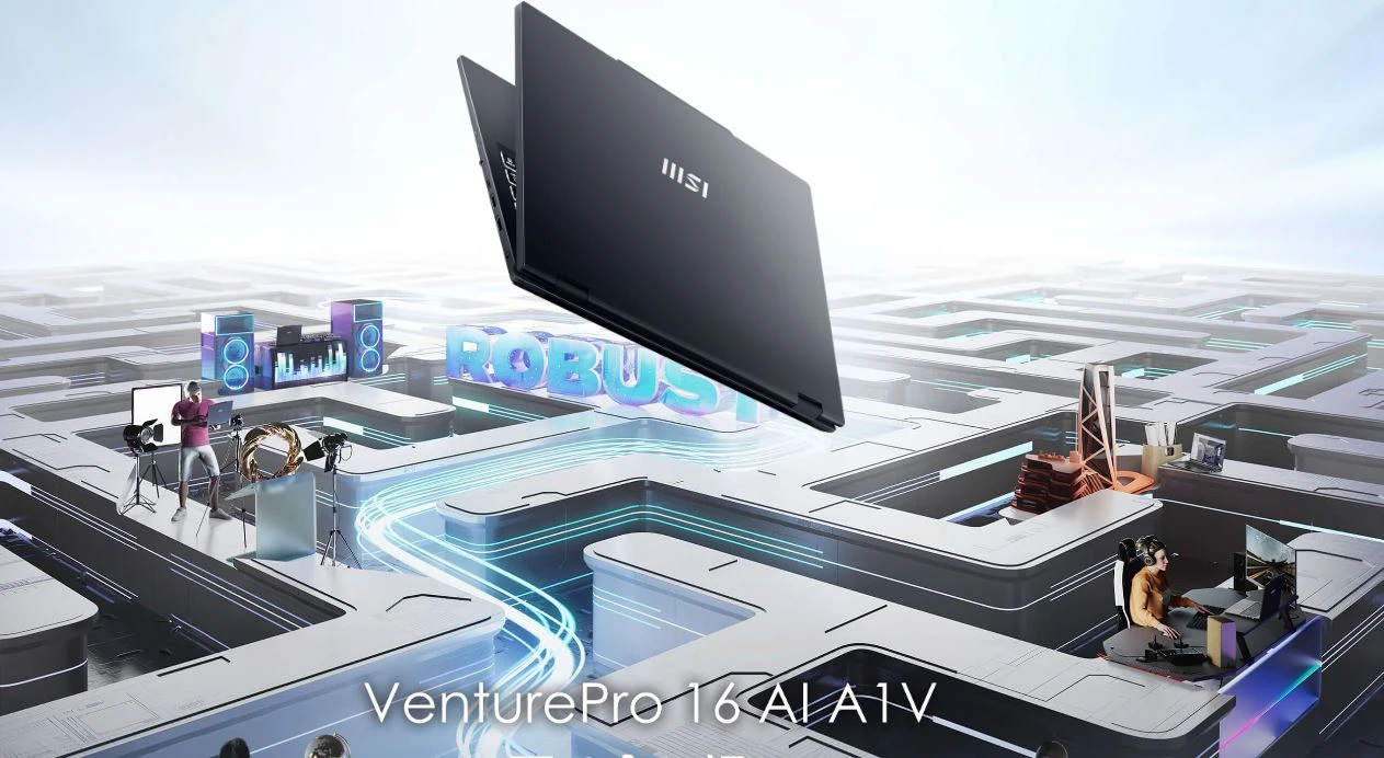 MSI VenturePro 16 AI 開箱封面
